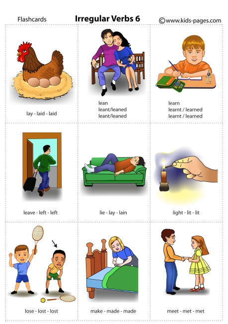 Irregular Verbs 6 flashcard